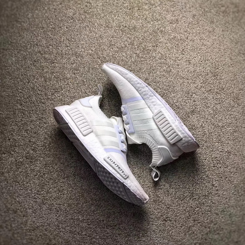 Authentic Adidas NMD R1 Primekint Triple White